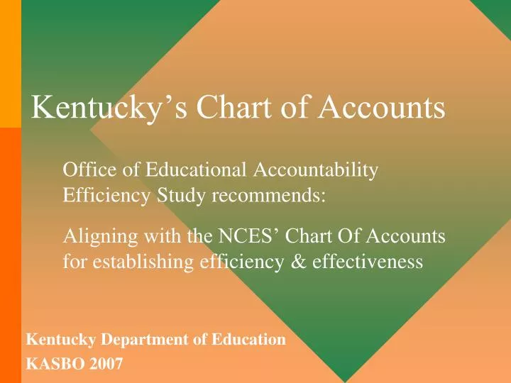 kentucky s chart of accounts