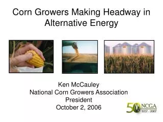 Corn Growers Making Headway in Alternative Energy