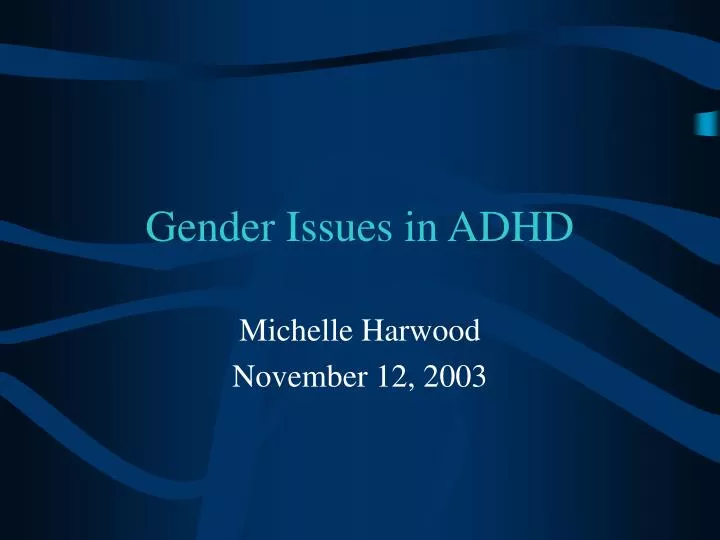 gender issues in adhd