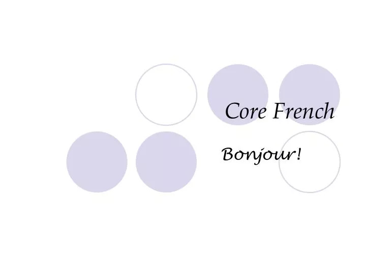 core french
