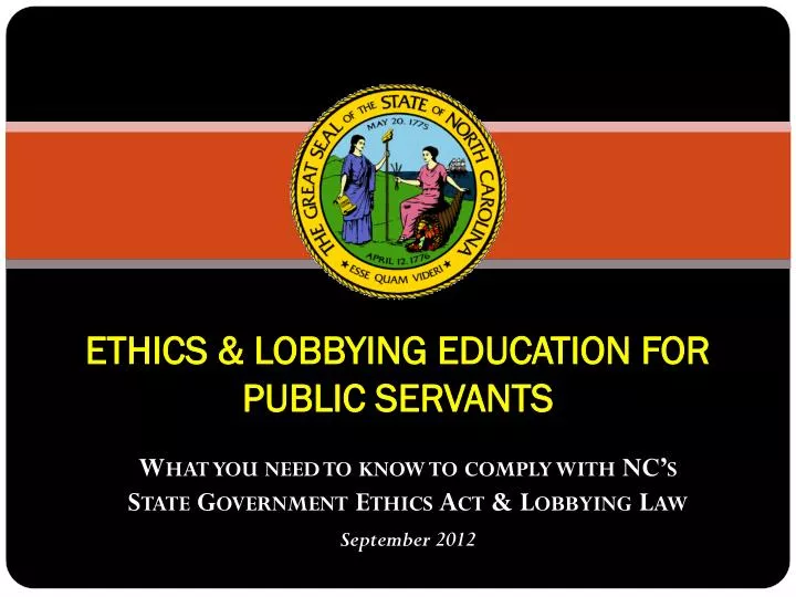 ethics lobbying education for public servants