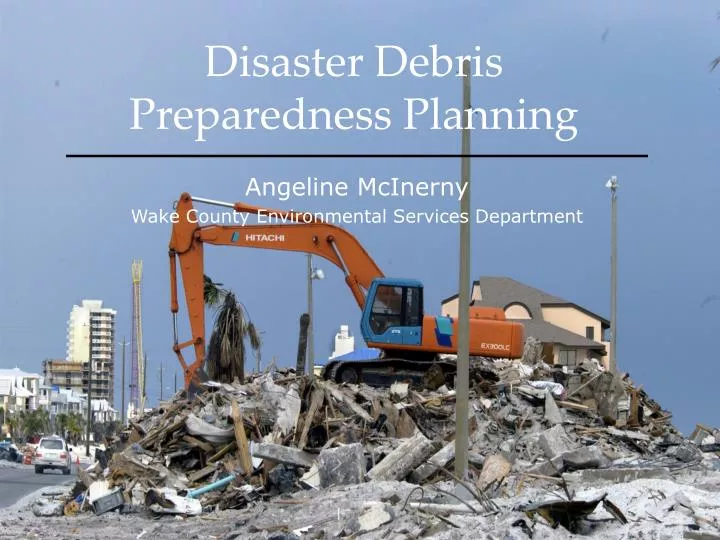 disaster debris preparedness planning