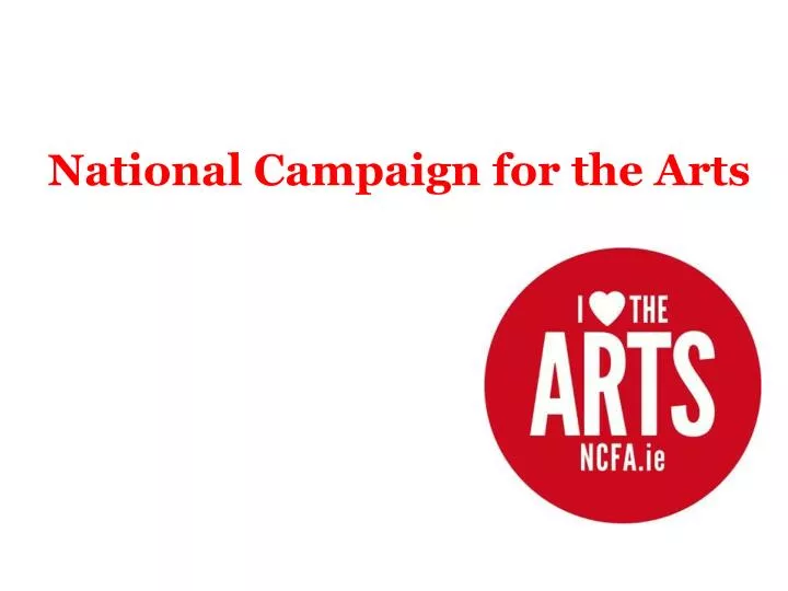 national campaign for the arts
