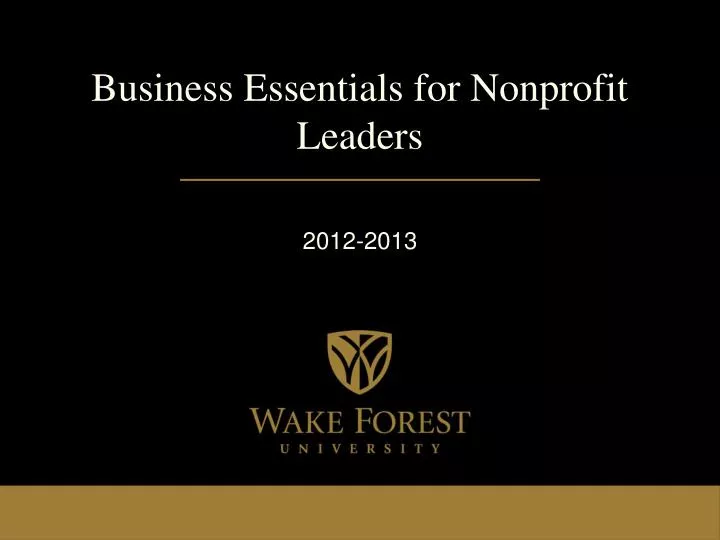 business essentials for nonprofit leaders