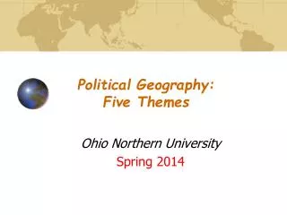 Political Geography: Five Themes