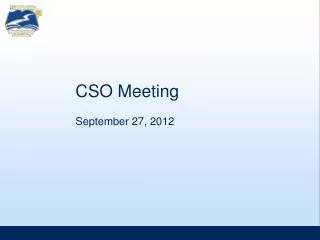 CSO Meeting