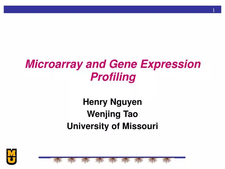 microarray and gene expression profiling