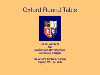 Oxford Round Table