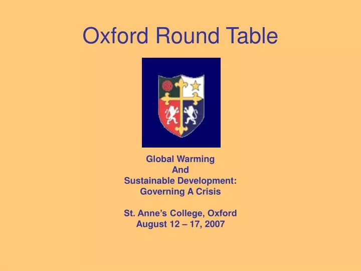oxford round table