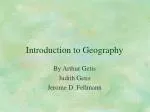 Introduction to Geography - slide 1