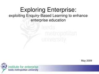 Exploring Enterprise: exploiting Enquiry-Based Learning to enhance enterprise education