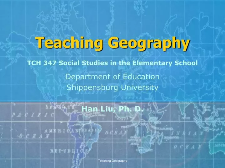 teaching geography