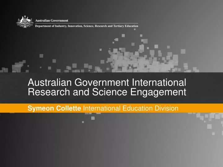 australian government international research and science engagement