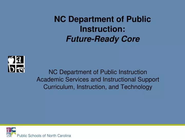 nc department of public instruction future ready core