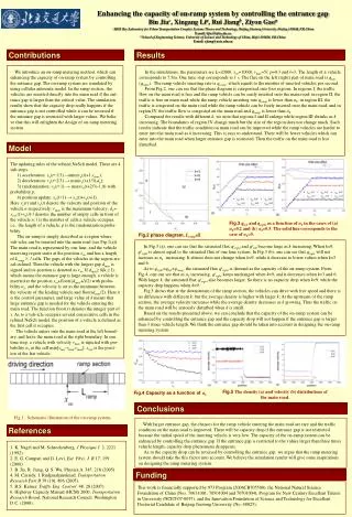 Enhancing the capacity of on-ramp system by controlling the entrance gap