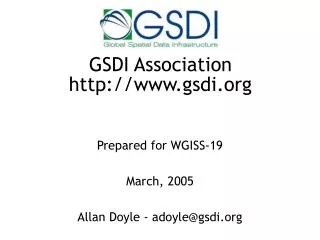 GSDI Association gsdi