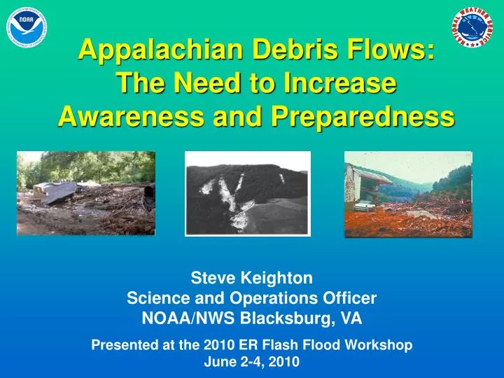 appalachian debris flows the need to increase awareness and preparedness