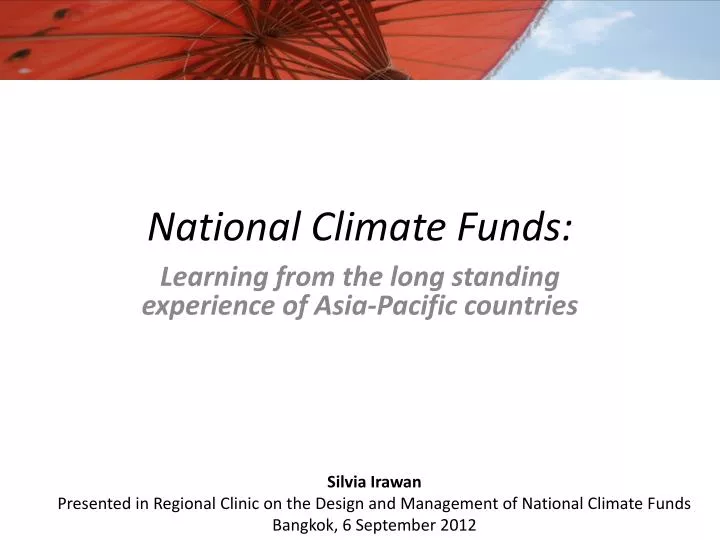 national climate funds