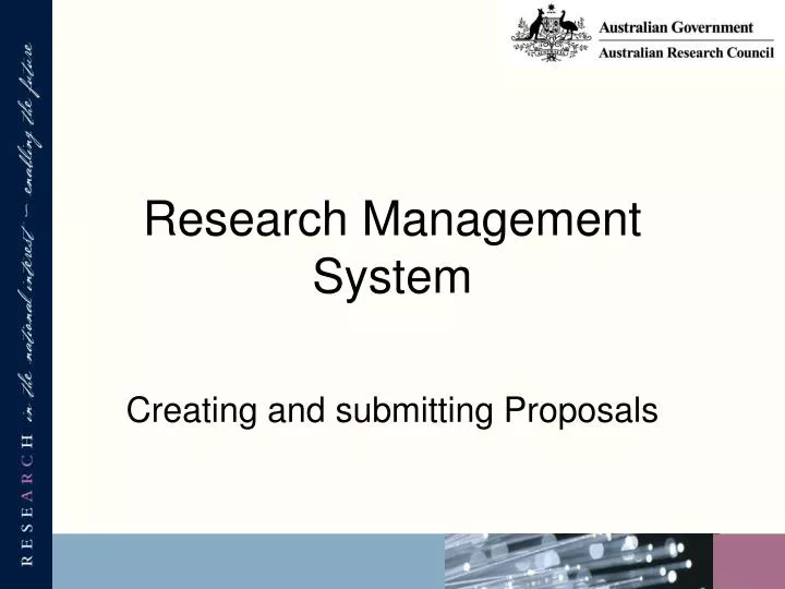 research management system