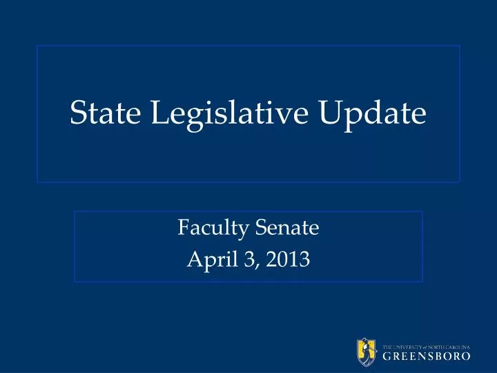state legislative update