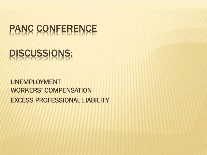 unemployment workers compensation excess professional liability