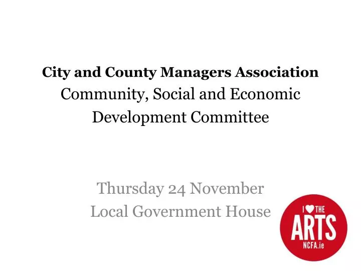 city and county managers association community social and economic development committee