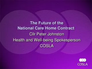 The Future of the National Care Home Contract