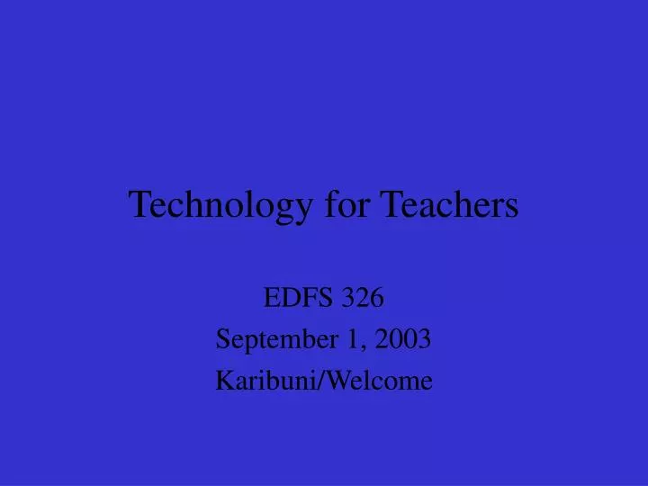 technology for teachers
