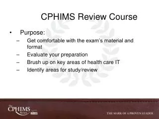 CPHIMS Review Course