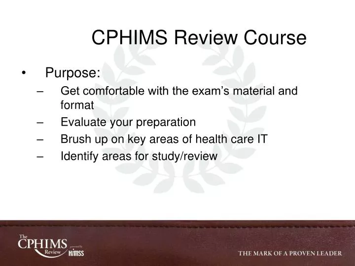 cphims review course