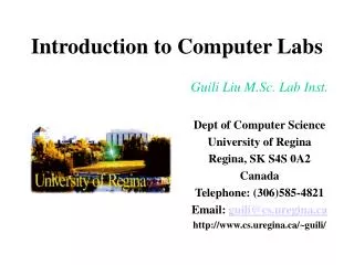 Introduction to Computer Labs