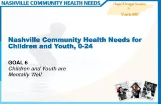 Nashville Community Health Needs for Children and Youth, 0-24