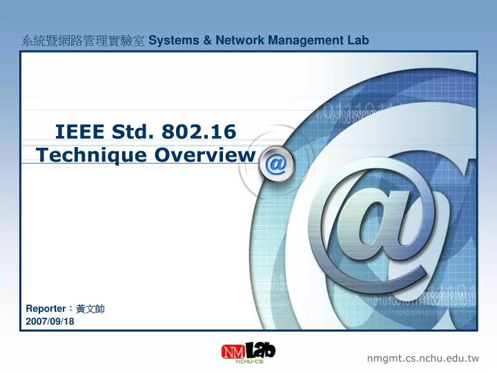 ieee std 802 16 technique overview