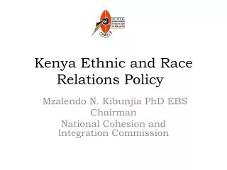 Kenya Ethnic and Race Relations Policy