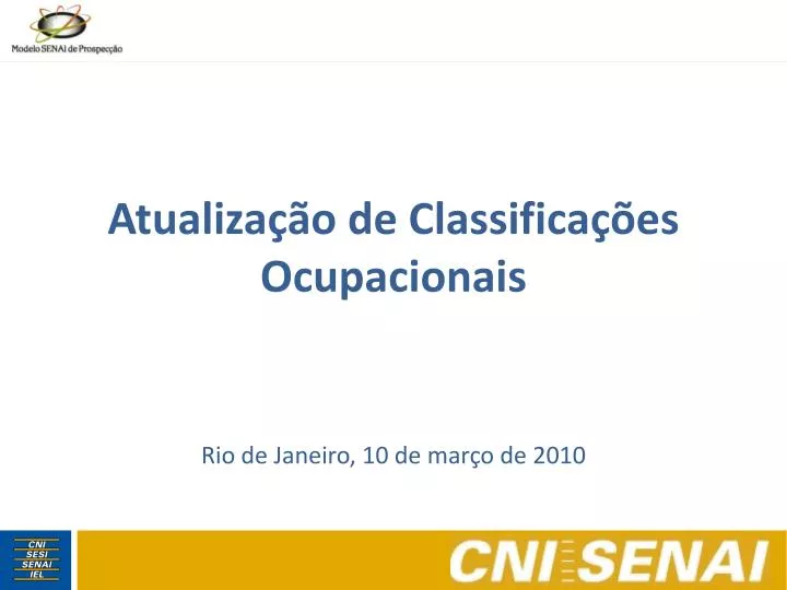 atualiza o de classifica es ocupacionais