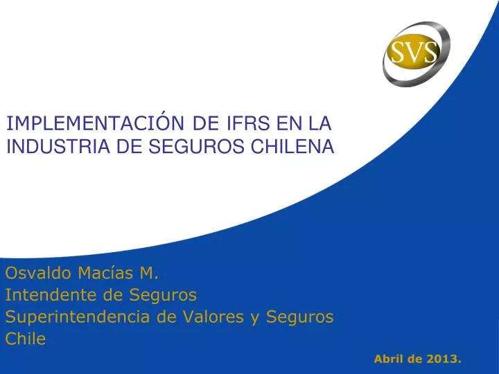 implementaci n de ifrs en la industria de seguros chilena