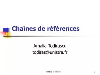 cha nes de r f rences