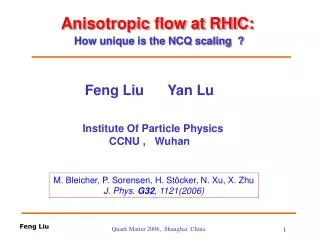 Anisotropic flow at RHIC: How unique is the NCQ scaling ?