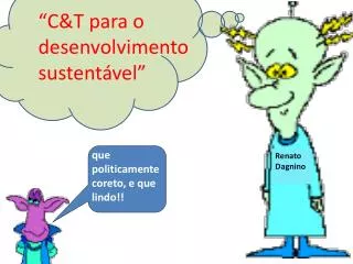 c t para o desenvolvimento sustent vel
