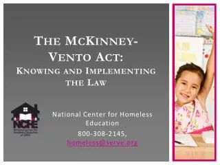 The McKinney-Vento Act : Knowing and Implementing the Law