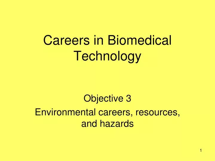 careers in biomedical technology