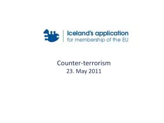 Counter-terrorism 23. May 2011