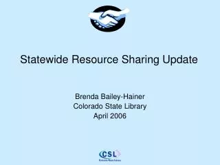 Statewide Resource Sharing Update
