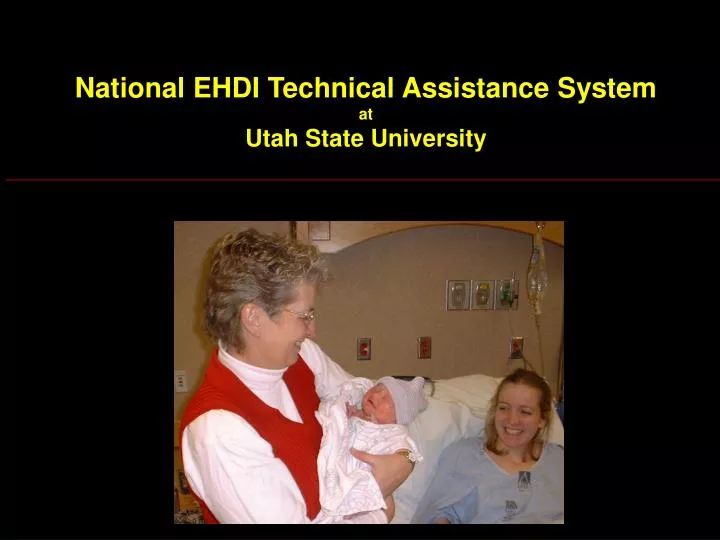 national ehdi technical assistance system at utah state university