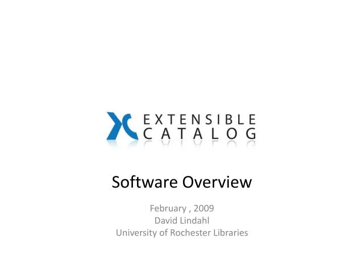 software overview