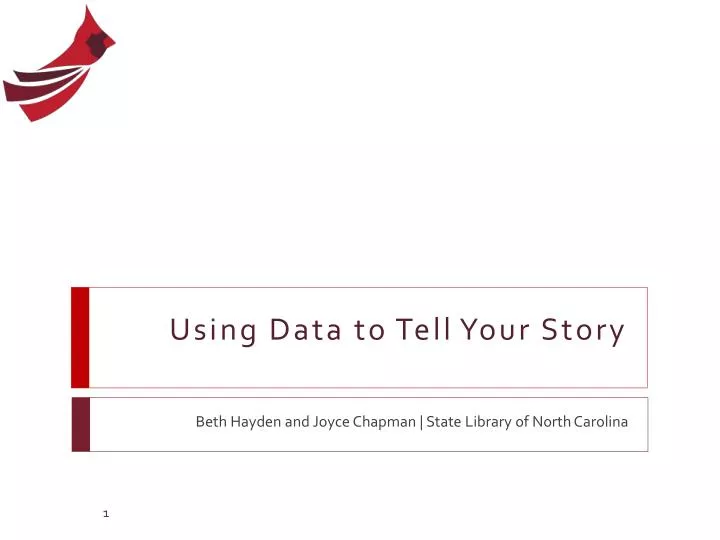 using data to tell your story
