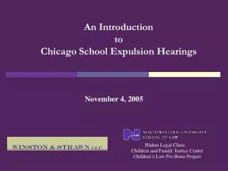 An Introduction to Chicago School Expulsion Hearings