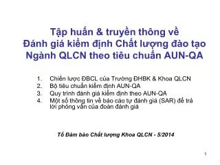 t p hu n truy n th ng v nh gi ki m nh ch t l ng o t o ng nh qlcn theo ti u chu n aun qa