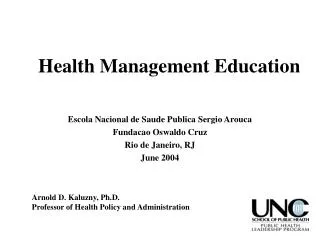 Health Management Education