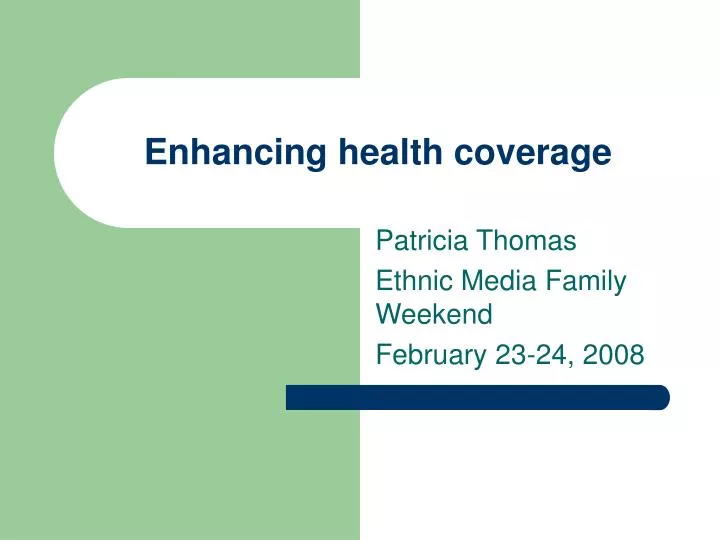 enhancing health coverage